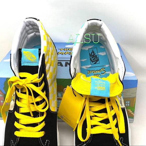 VANS & SIMPSON SK8-HI 1987-2020 Black Men’s Sneake - Picture 6 of 9